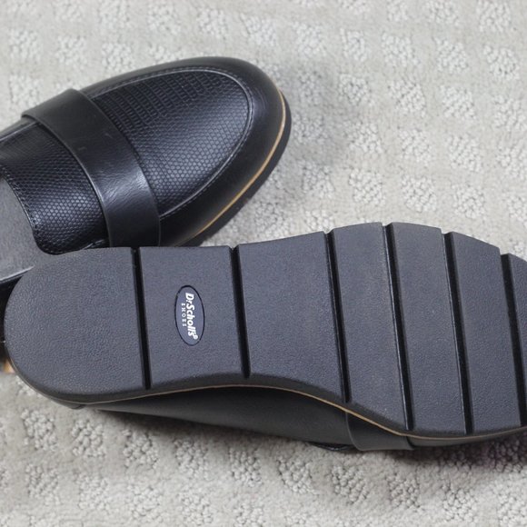 NWOT Dr. Scholls Watson Size 7.5 Black Platform Loafers - Picture 6 of 6